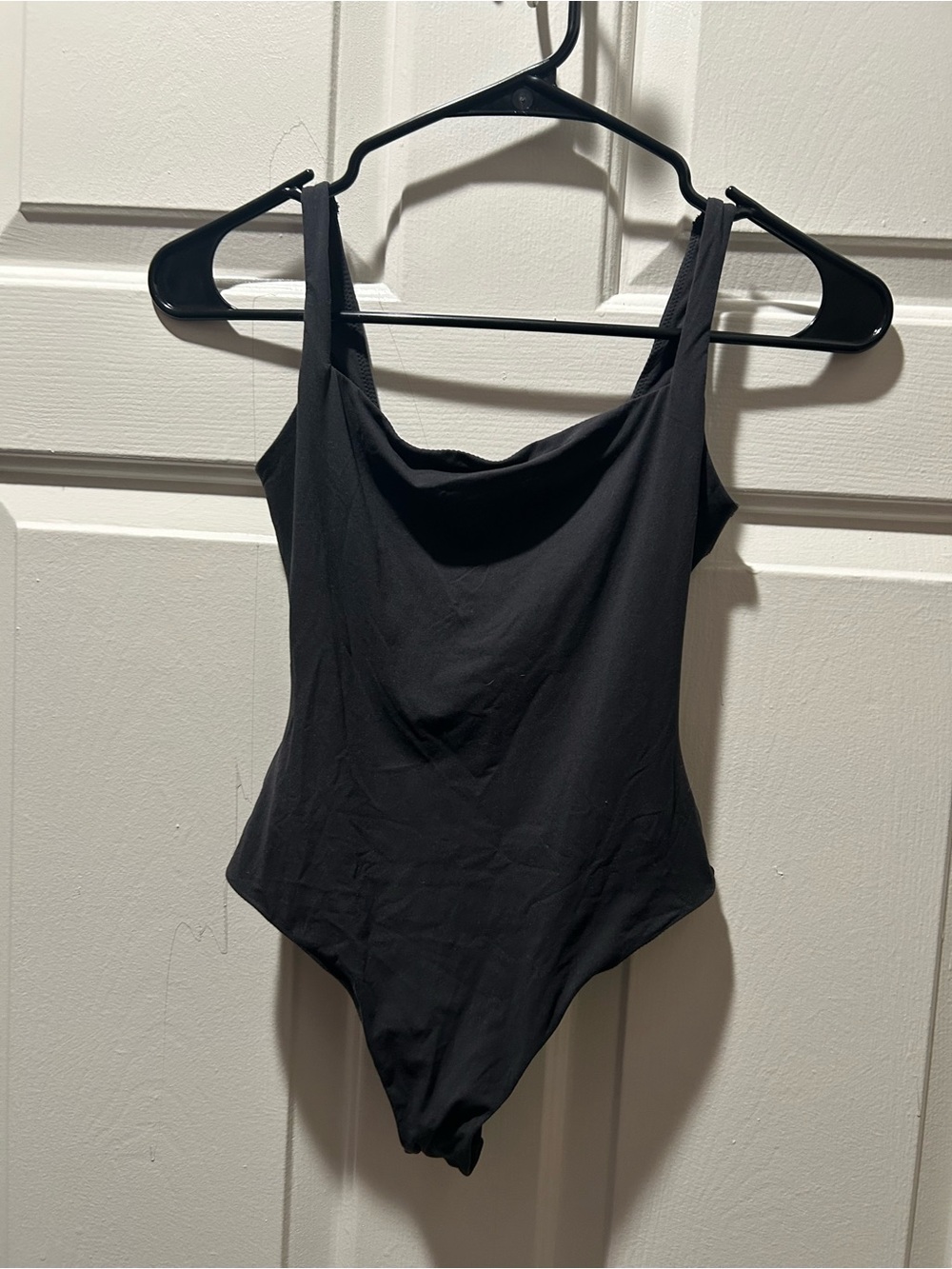SKIMS Square Neck Bodysuit in Onyx Size XS